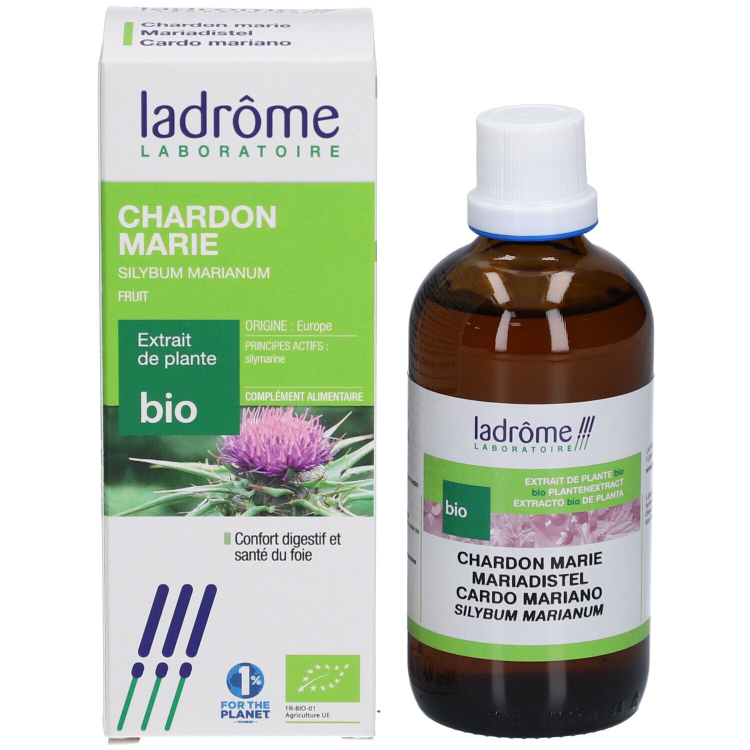 Ladrôme Chardon Marie Extrait de Plantes Fraîches Bio