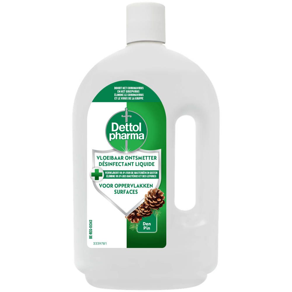 Dettol Pharma Desinfectiemiddel voor Oppervlakken, vooraanzicht.