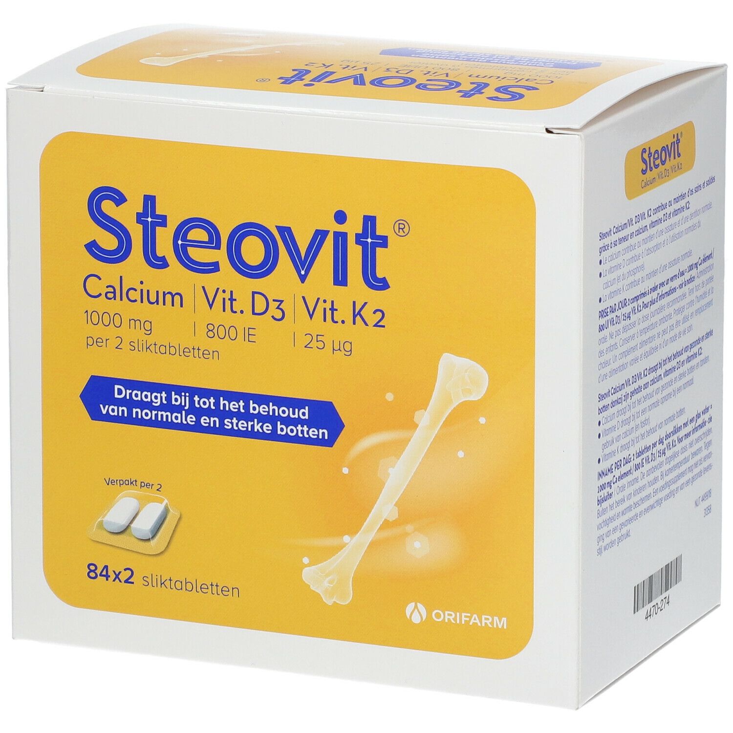 Steovit® Calcium - Vitamine D3 - Vitamine K2