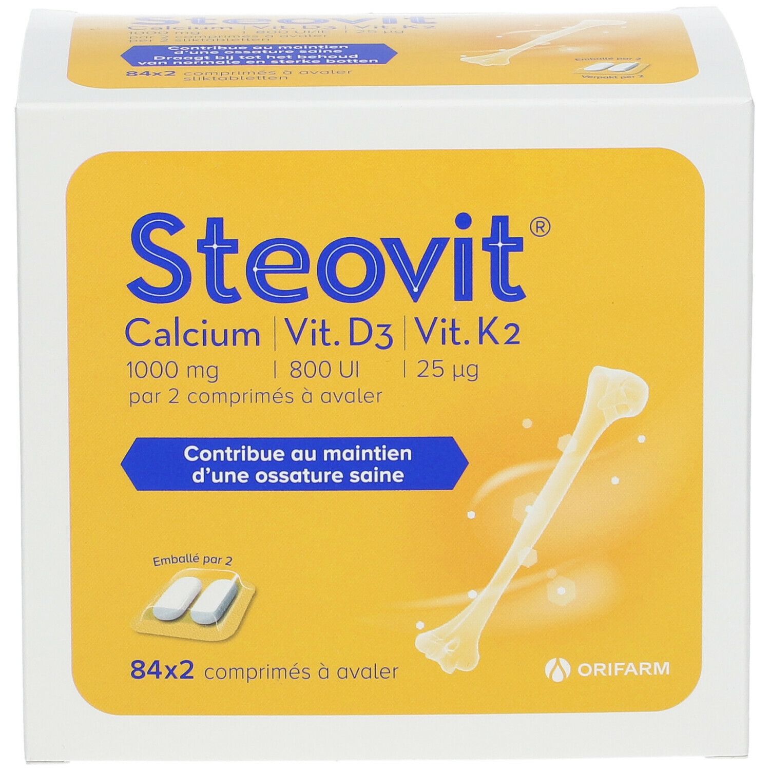 Steovit® Calcium - Vitamine D3 - Vitamine K2