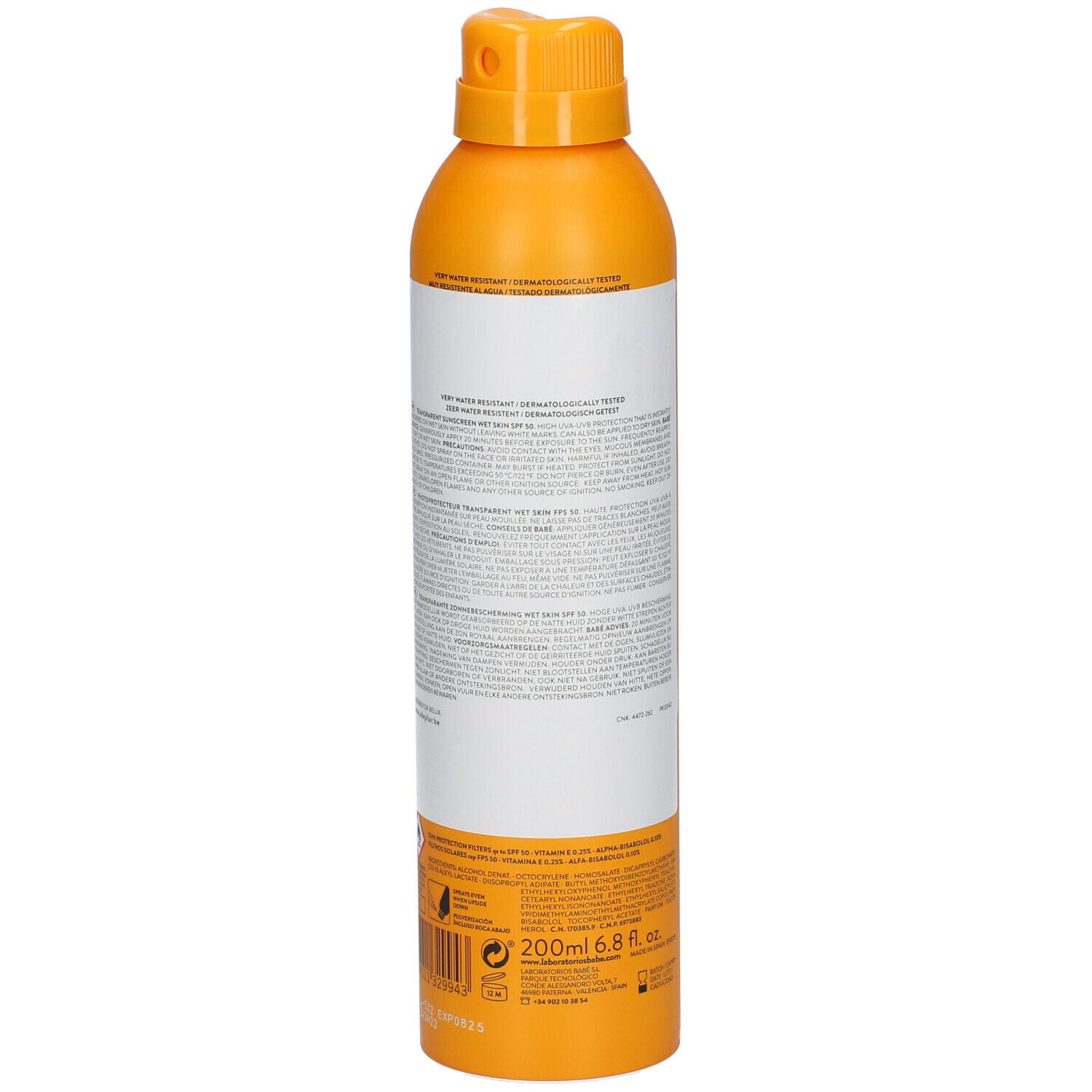 BABÉ Transparent Sunscreen Wet Skin SPF50