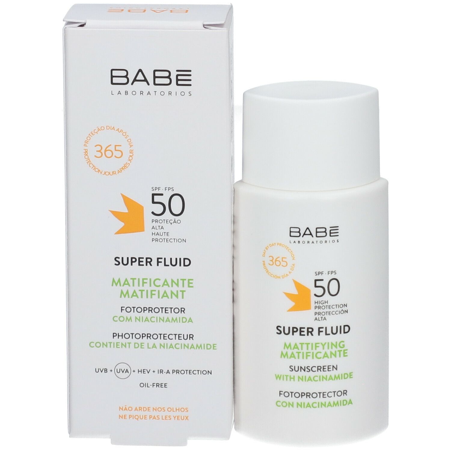 BABÉ Super Fluid Mattifying Sunscreen with Niacinamide SPF50