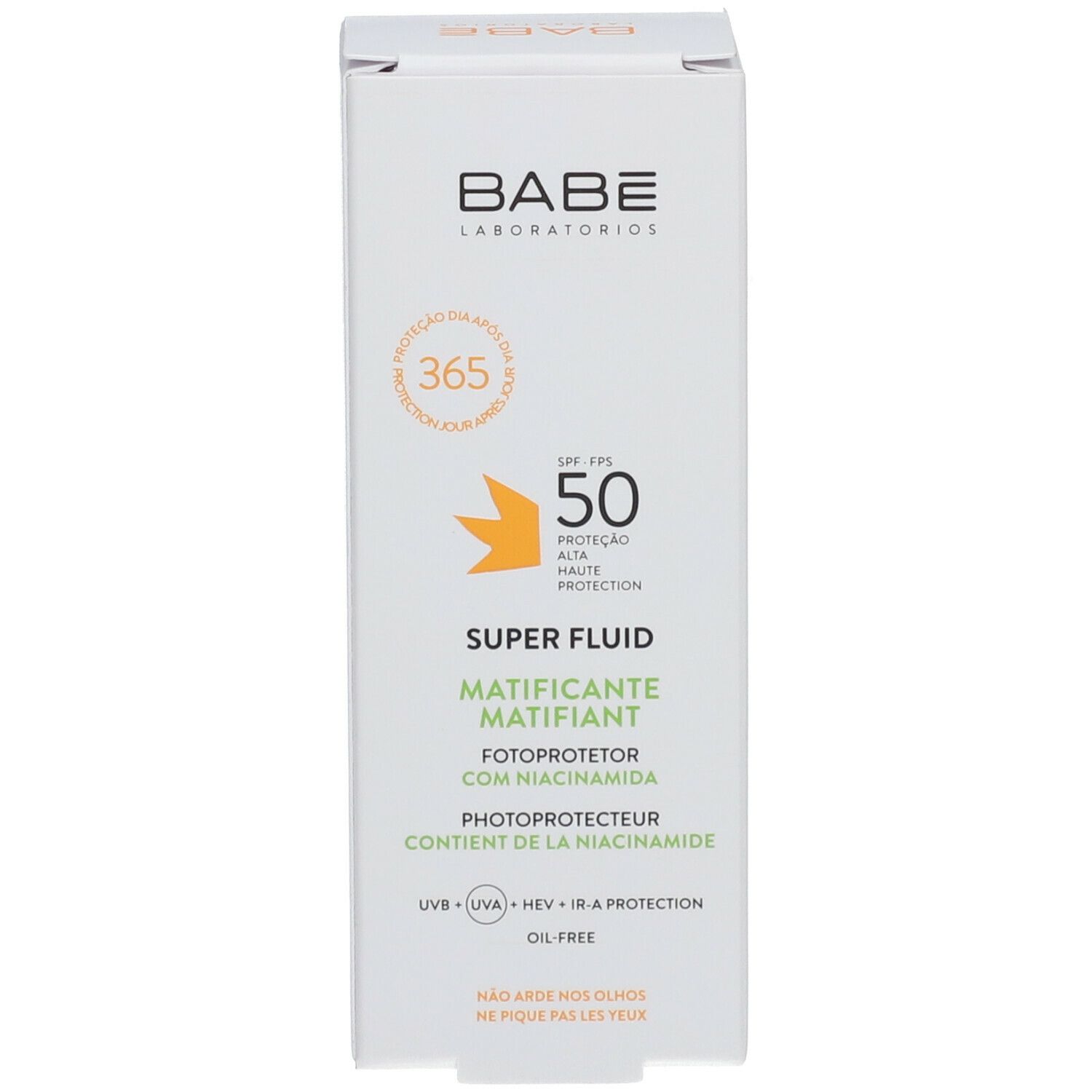 BABÉ Super Fluid Mattifying Sunscreen with Niacinamide SPF50