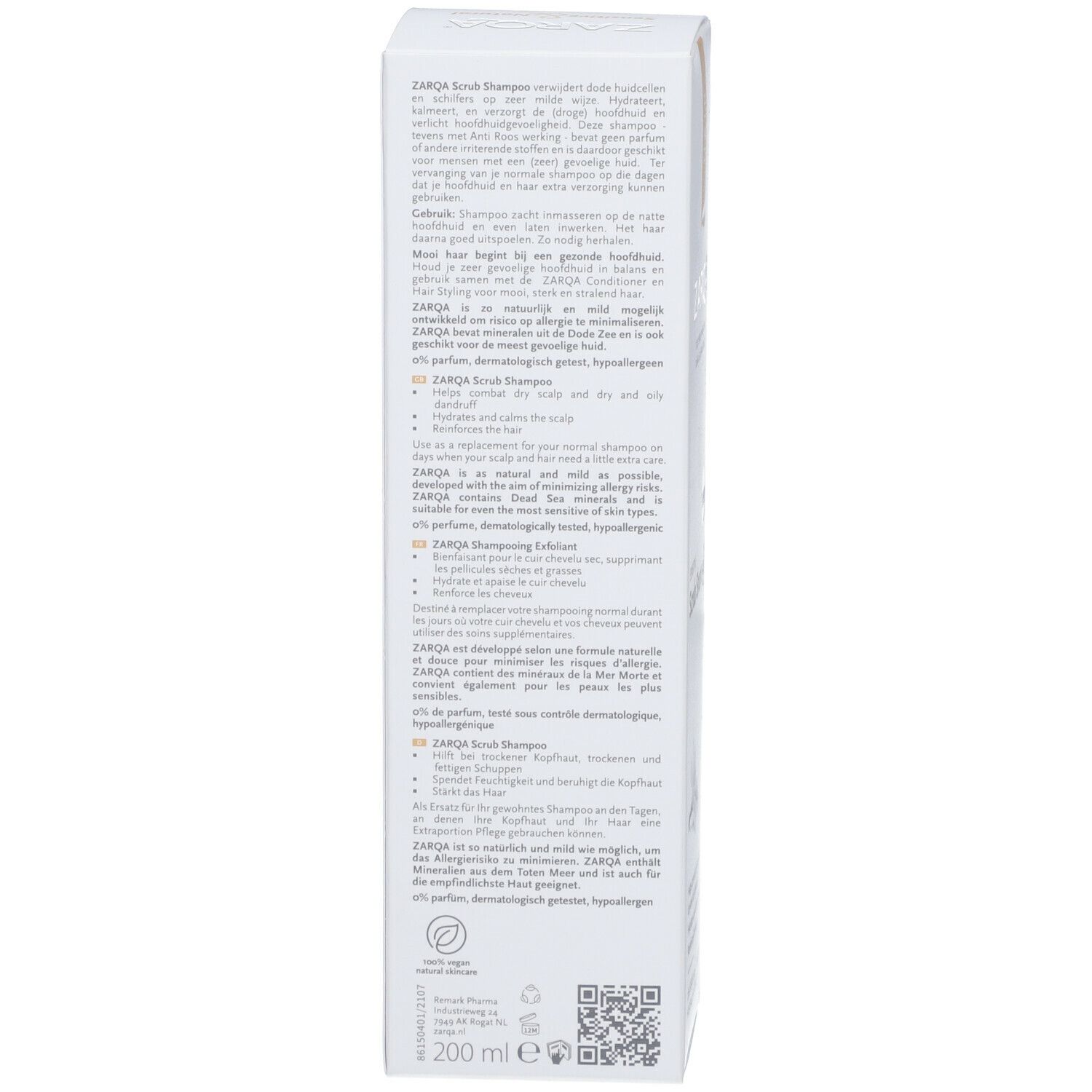 Zarqa® Sensitive Scrub Shampoo