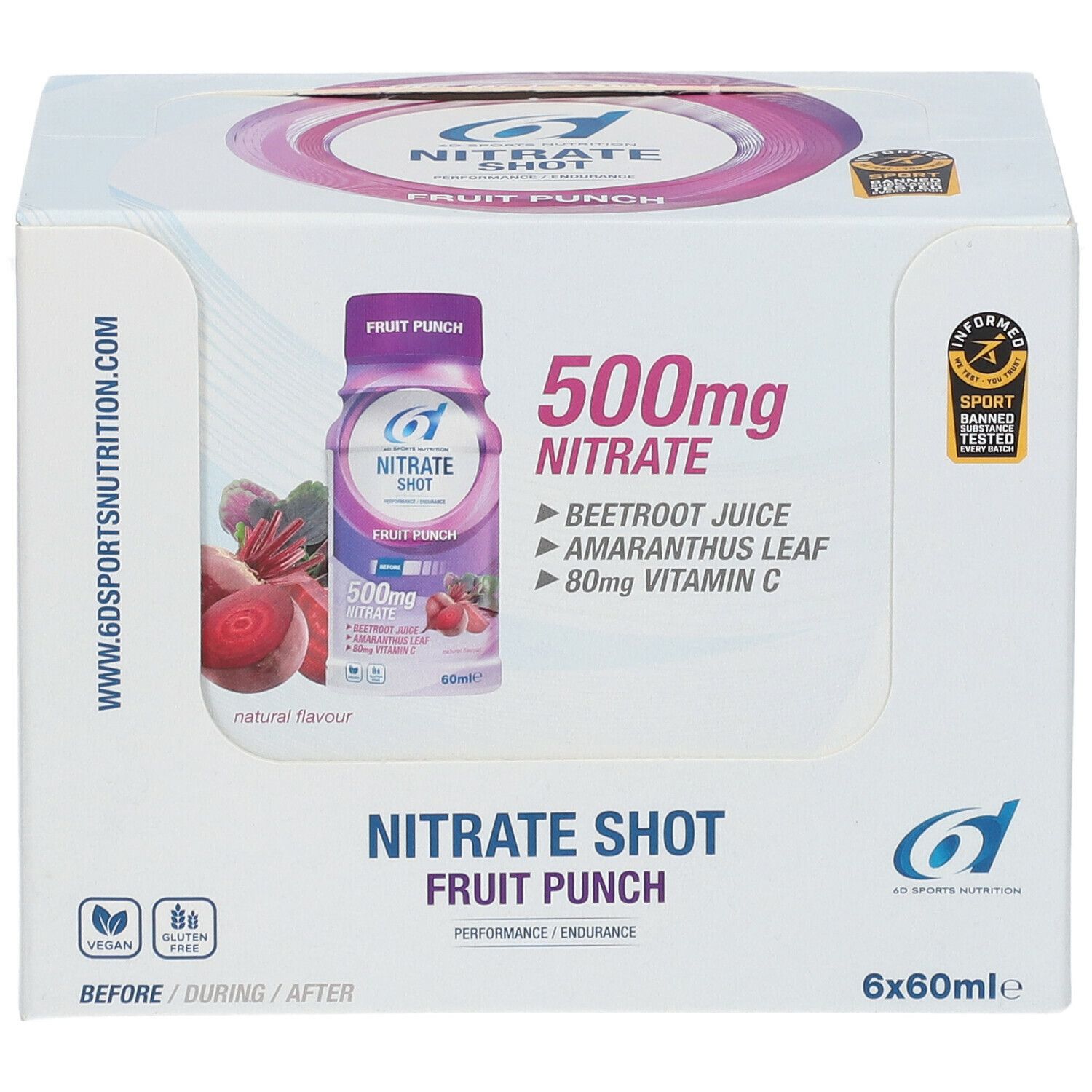 6D Sports Nutrition Nitrate Shot Fruit Punch