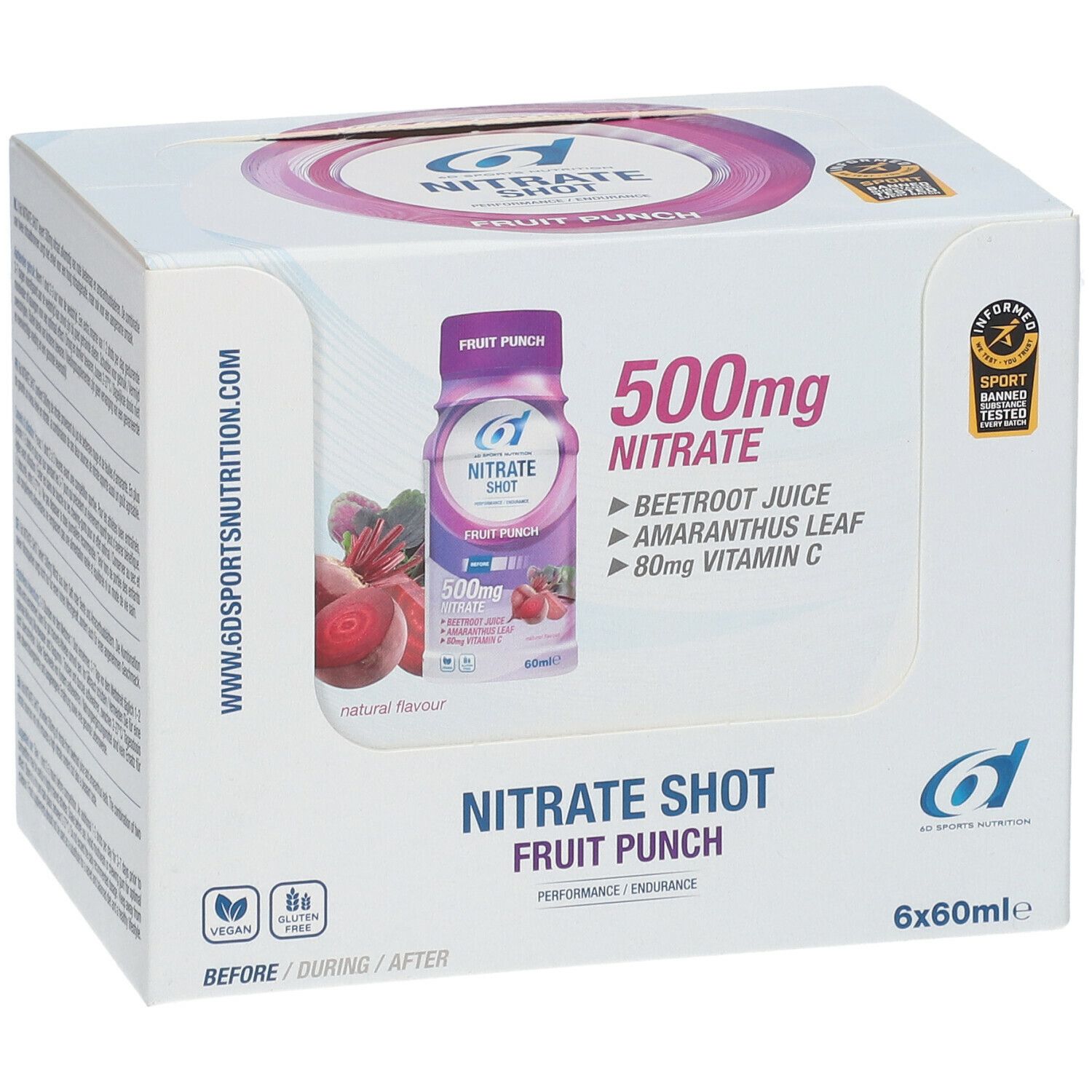 6D Sports Nutrition Nitrate Shot Fruit Punch