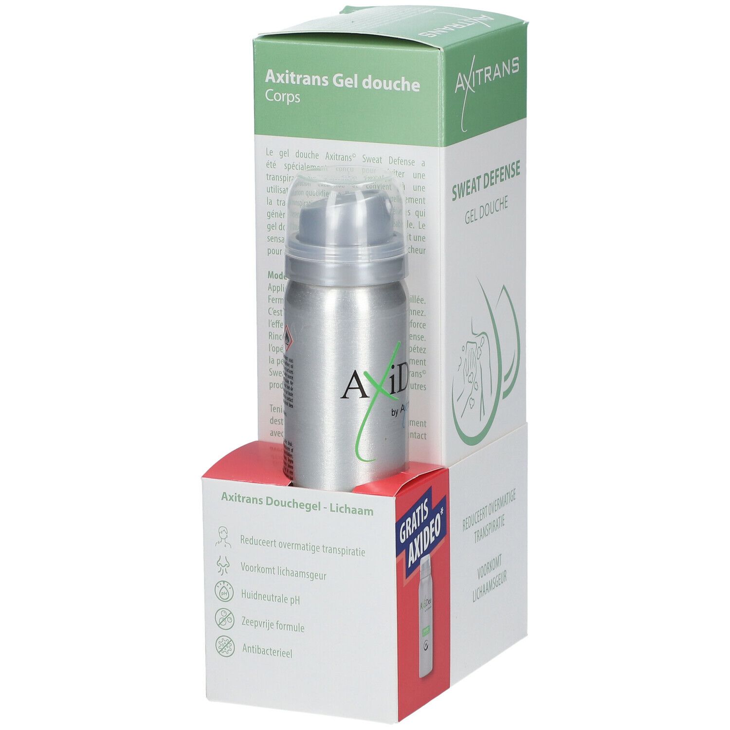 Axitrans Sweat Defense Gel Douche + Axideo Spray GRATUIT