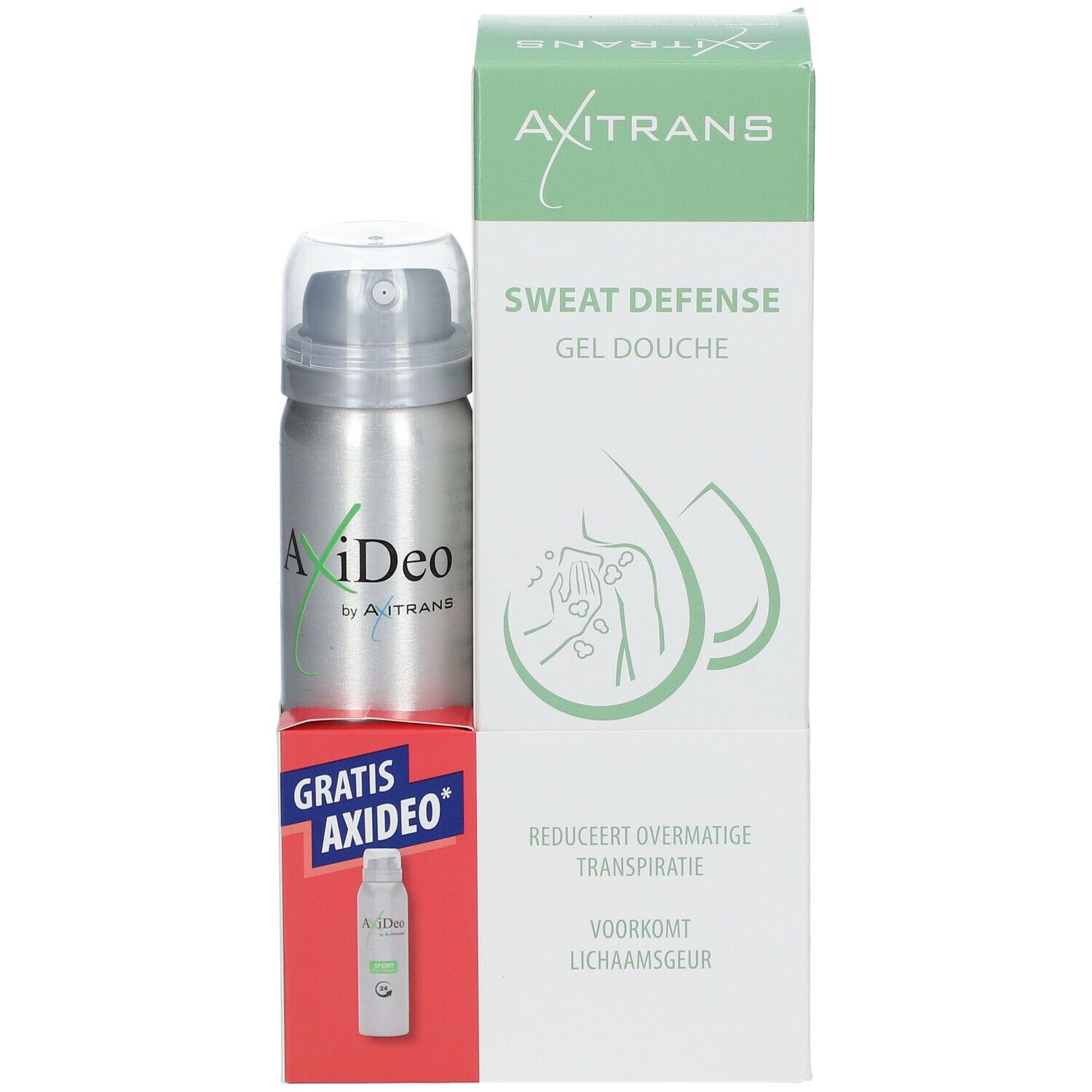 Axitrans Sweat Defense Gel Douche + Axideo Spray GRATUIT