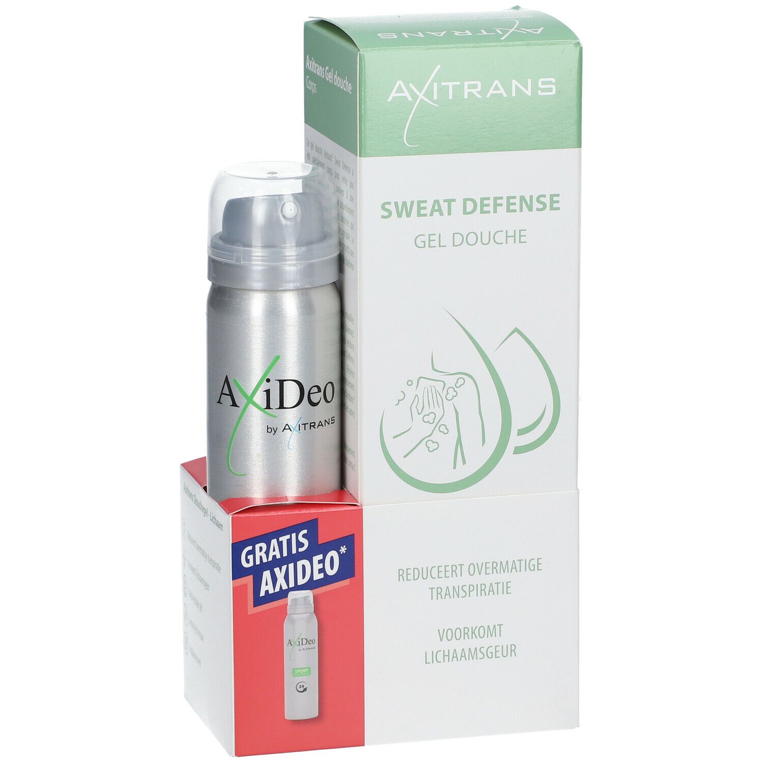 Axitrans Sweat Defense Gel Douche + Axideo Spray GRATUIT