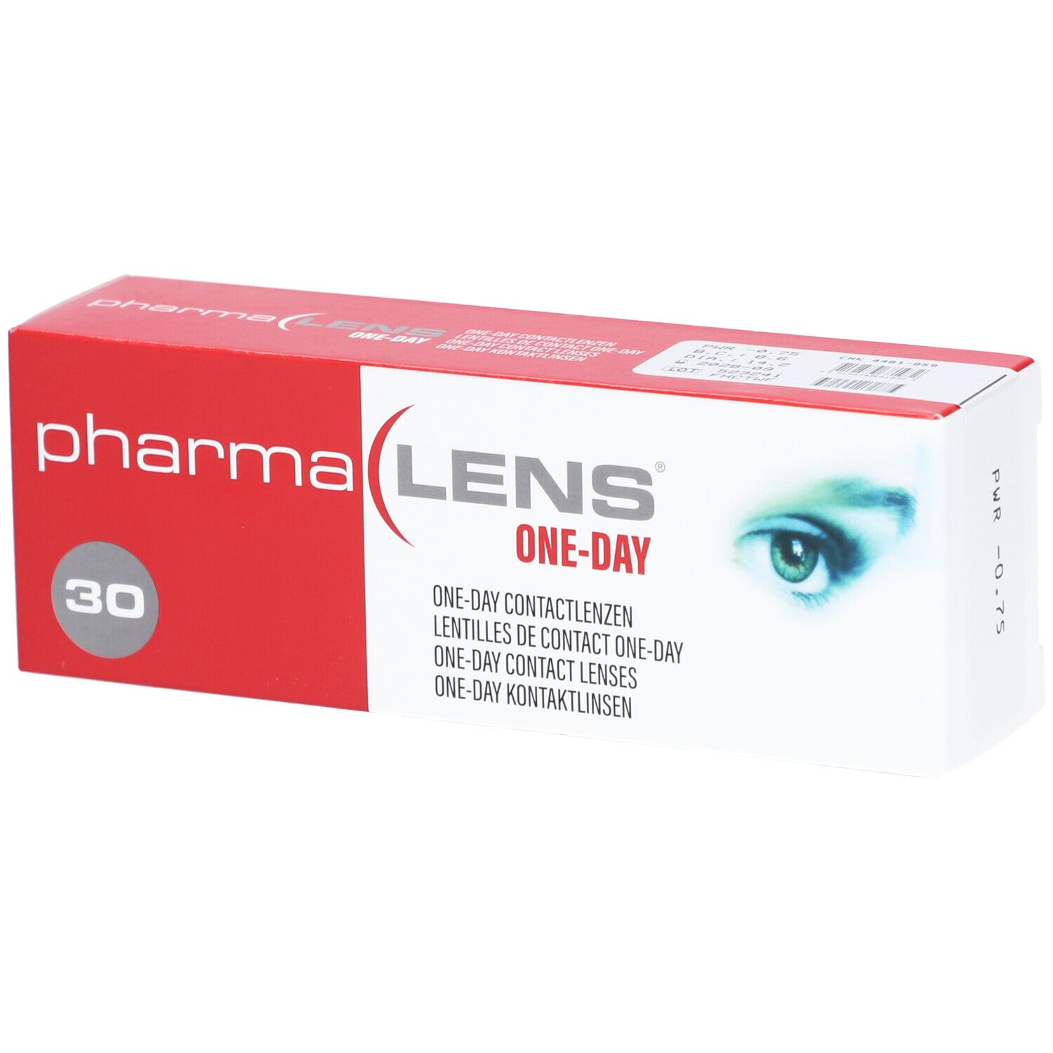 Pharmalens One-Day Contactlenzen -0,75