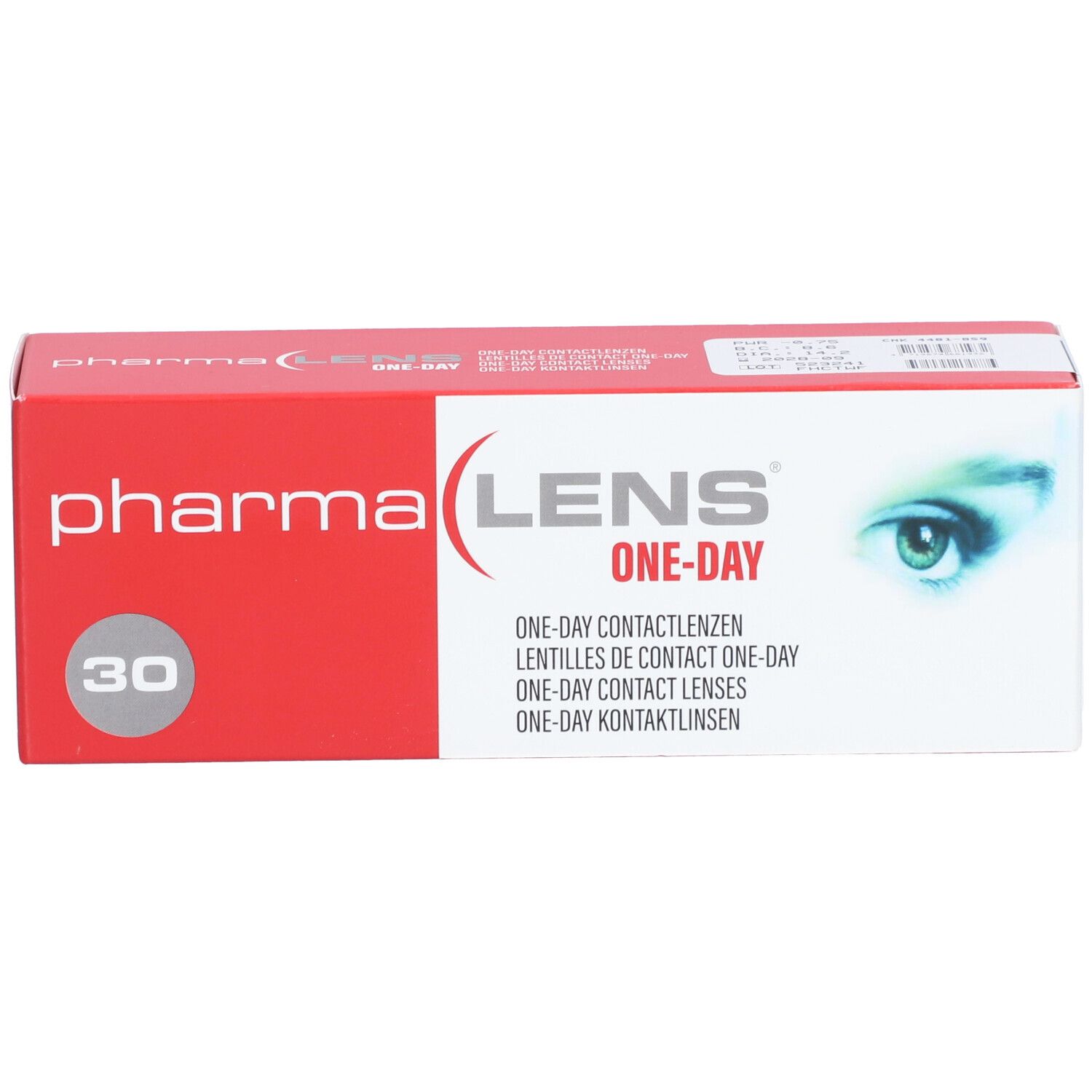 Pharmalens One-Day Contactlenzen -0,75