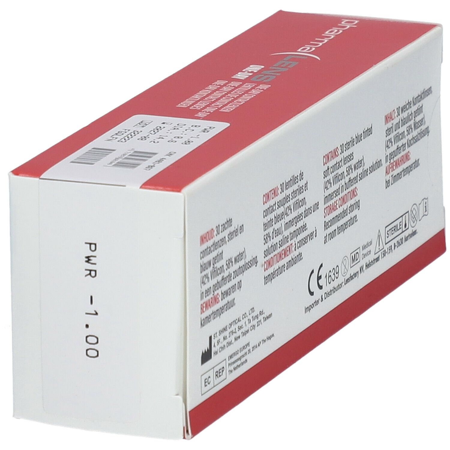 Pharmalens One-Day Lentilles -1,00