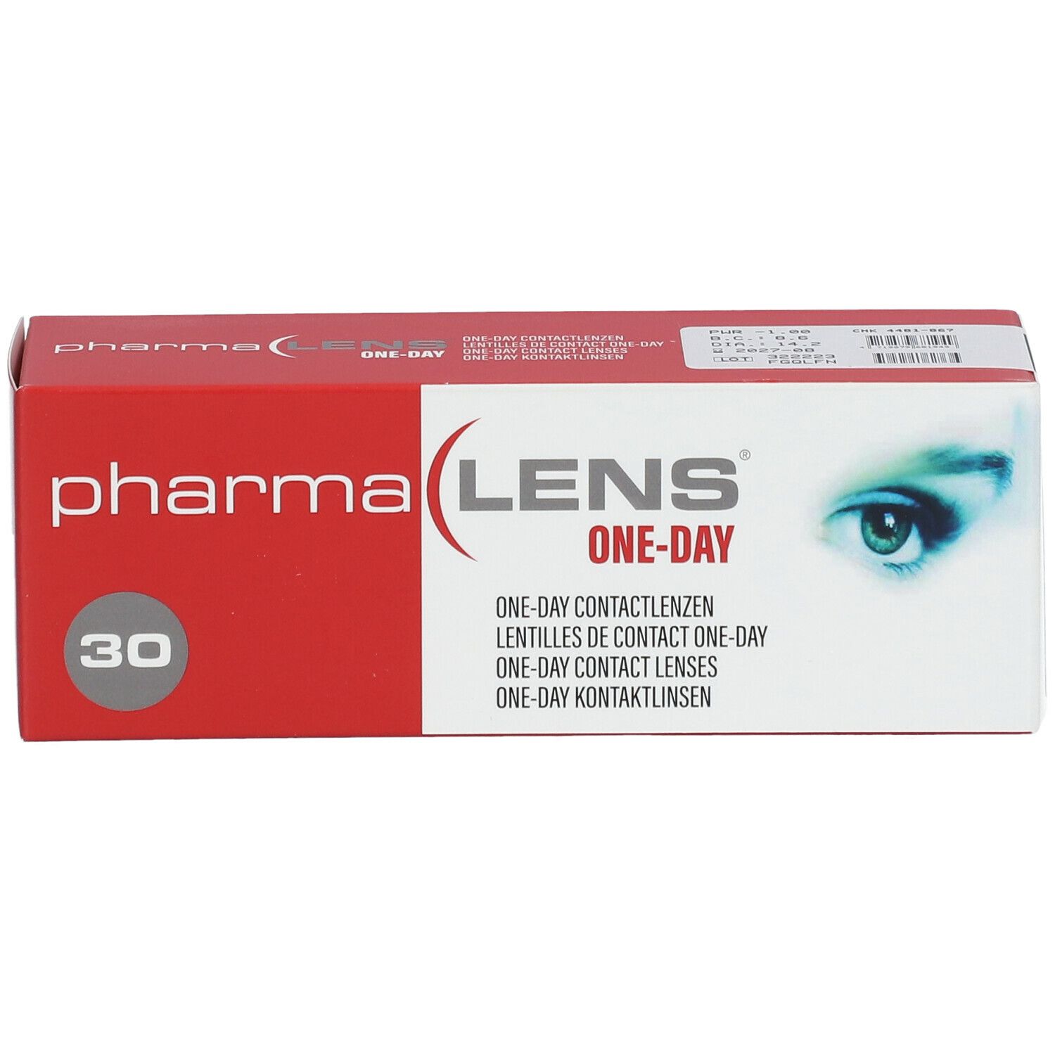 Pharmalens One-Day Lentilles -1,00
