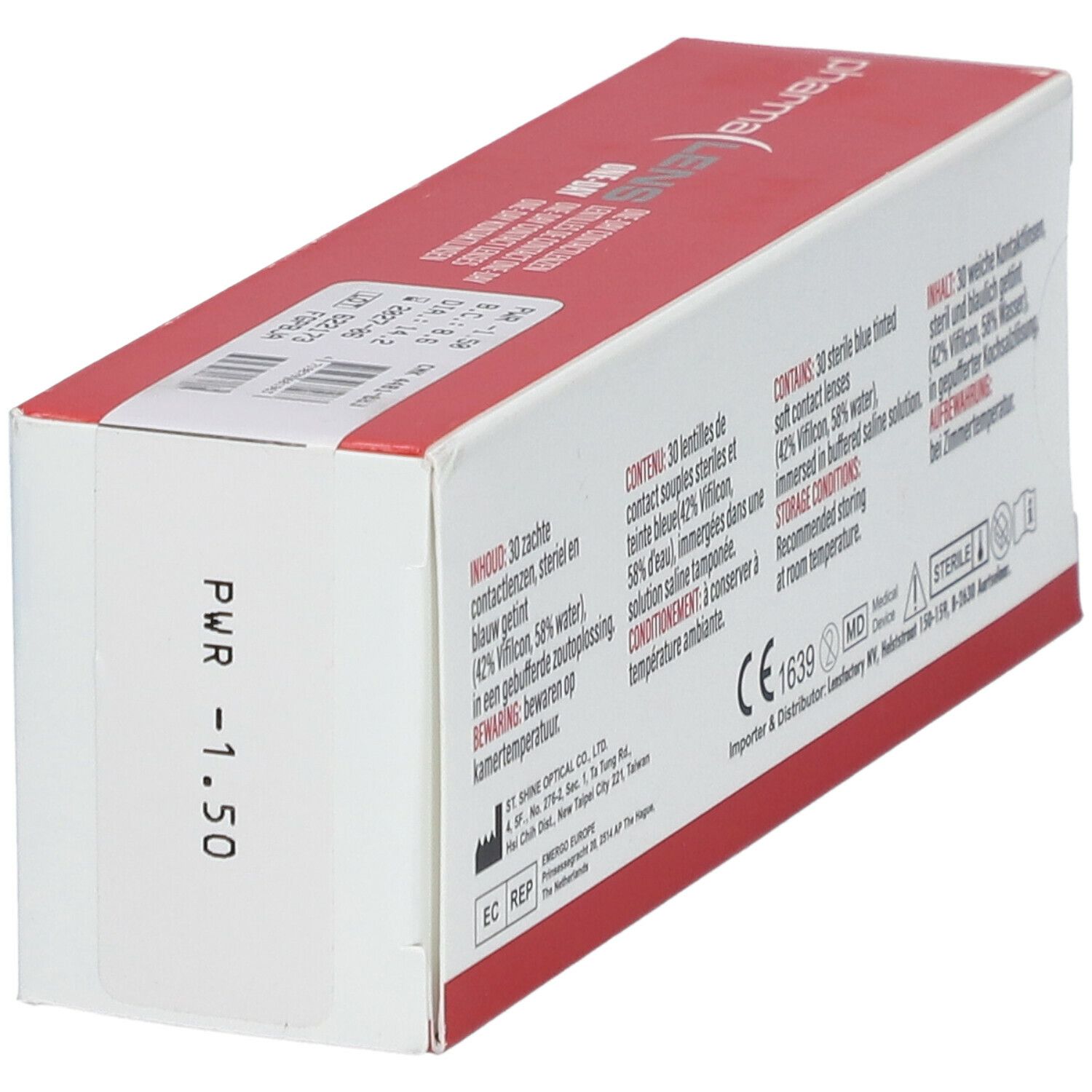 Pharmalens One-Day Lentilles -1,50