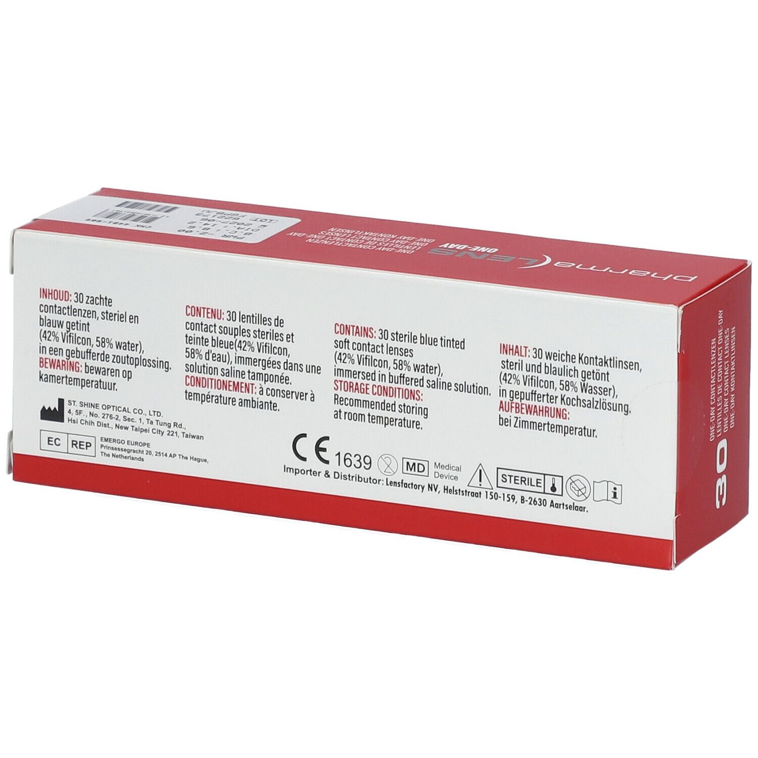 Pharmalens One-Day Lentilles -2,00