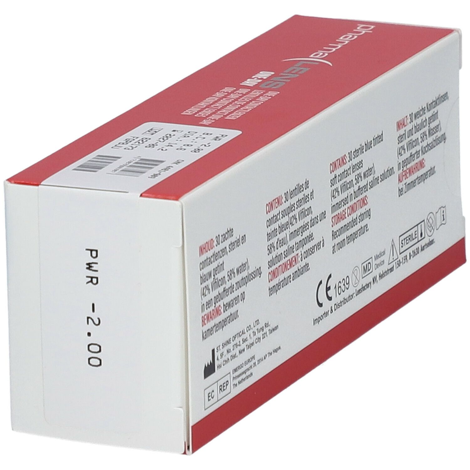 Pharmalens One-Day Lentilles -2,00