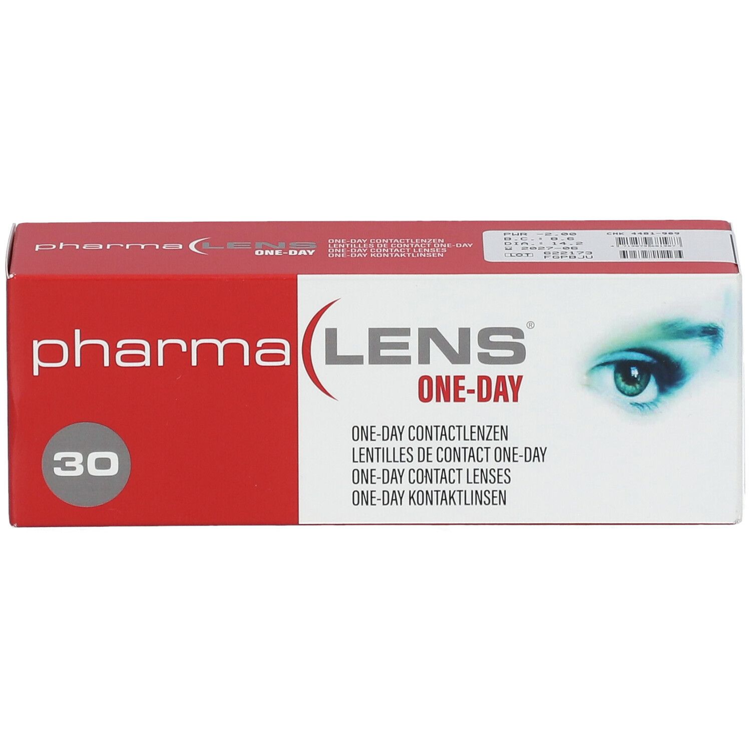 Pharmalens One-Day Lentilles -2,00