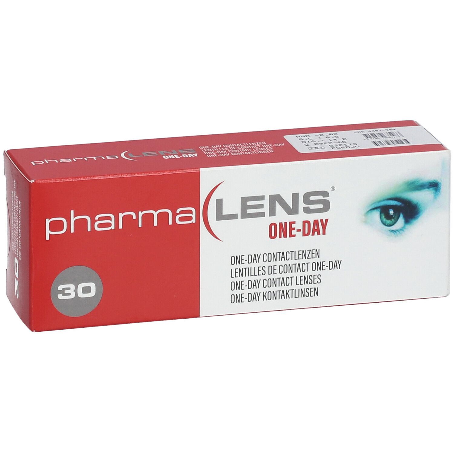 Pharmalens One-Day Lentilles -2,00