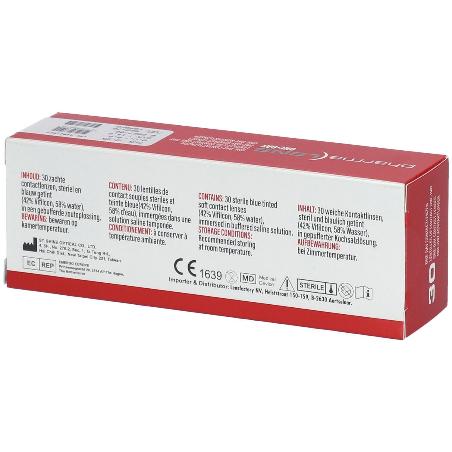 Pharmalens One-Day Lentilles -2,25