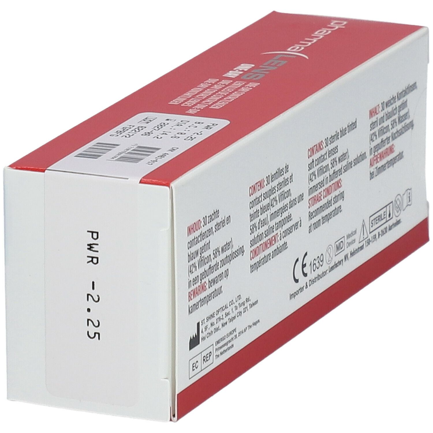 Pharmalens One-Day Lentilles -2,25