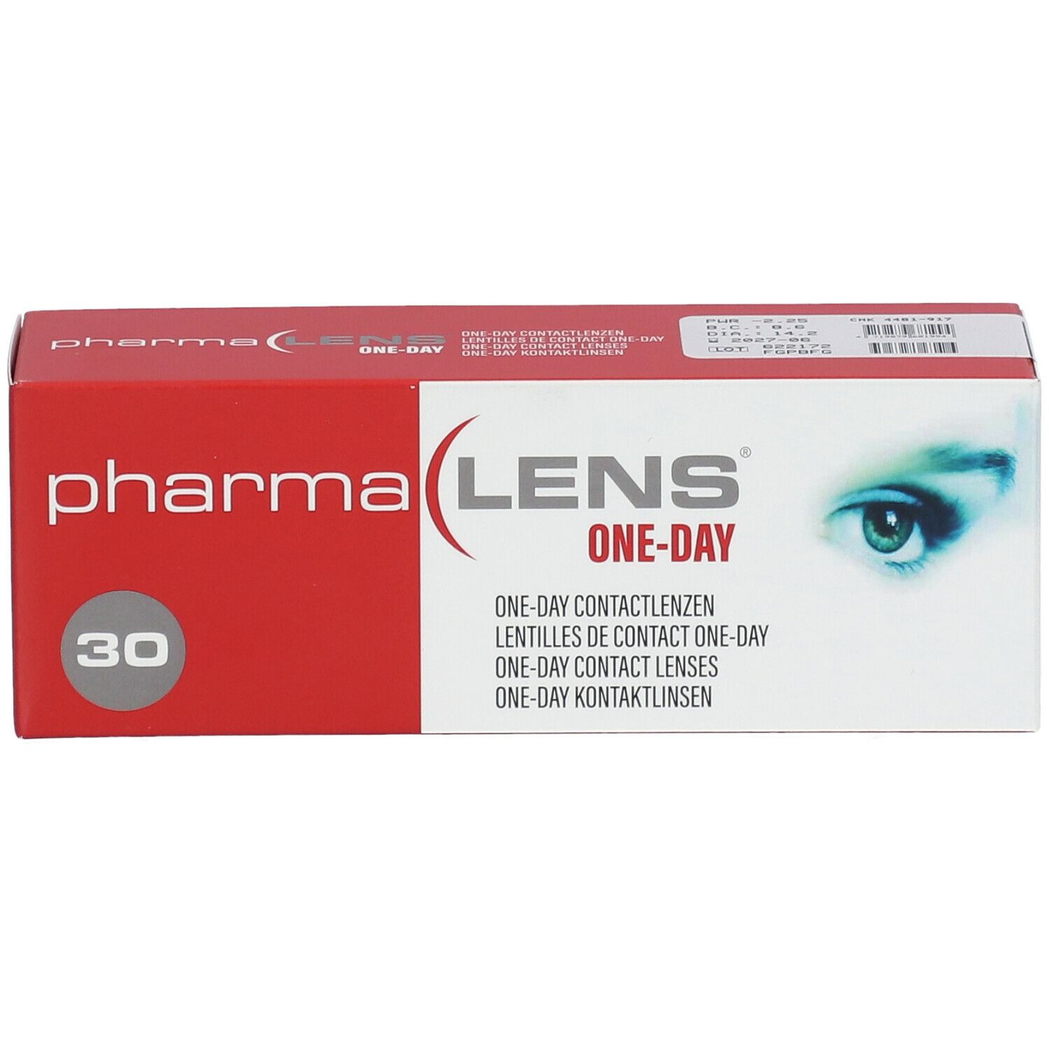 Pharmalens One-Day Lentilles -2,25
