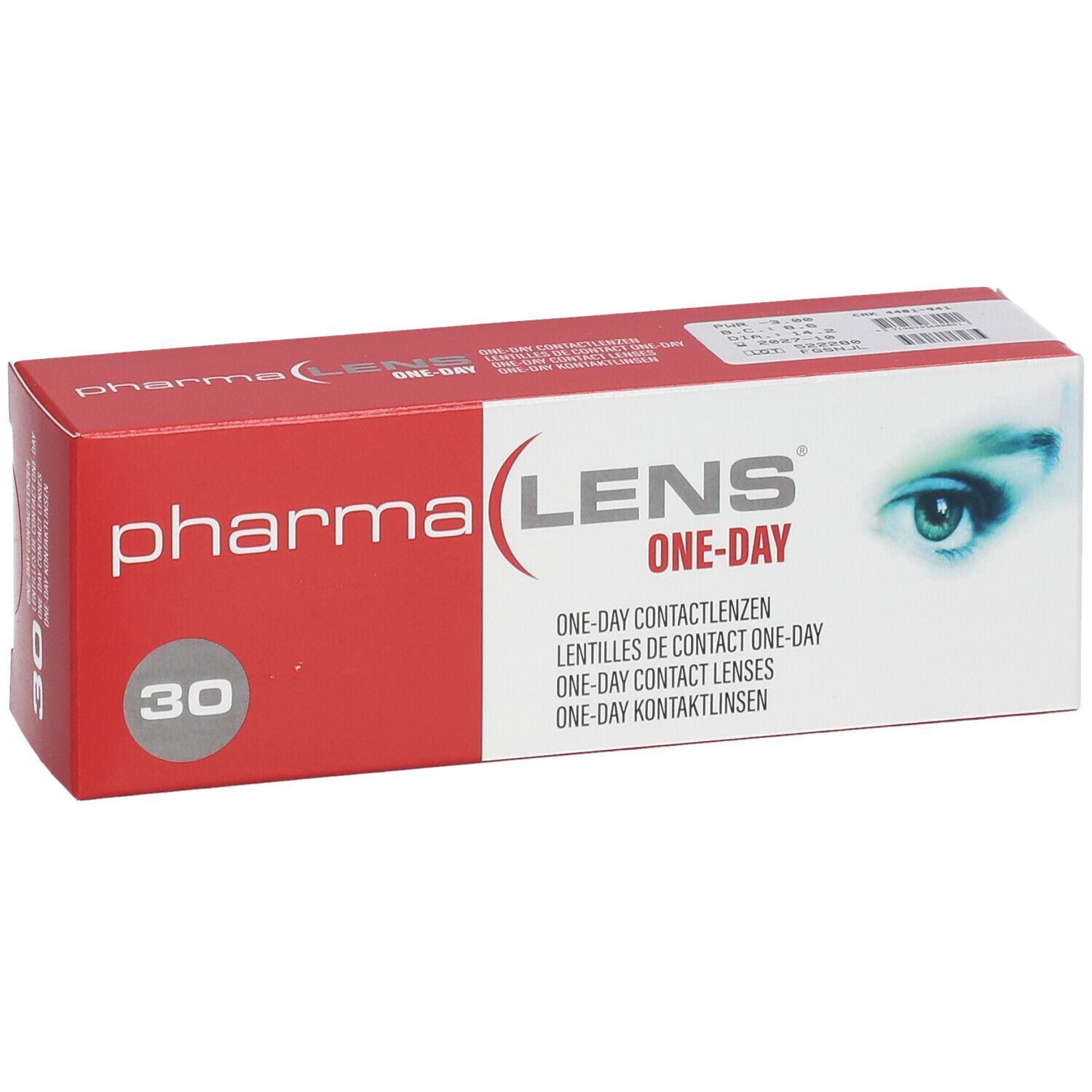 Pharmalens One-Day Lentilles -3,00