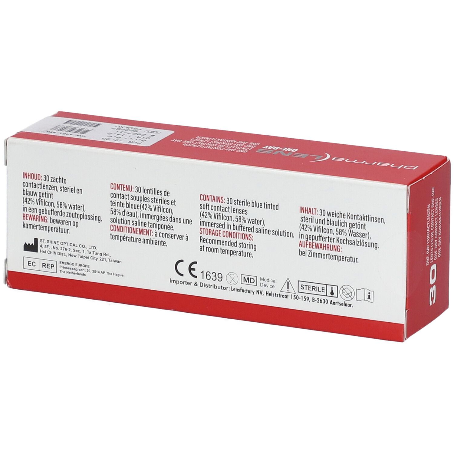 Pharmalens One-Day Contactlenzen -3,25