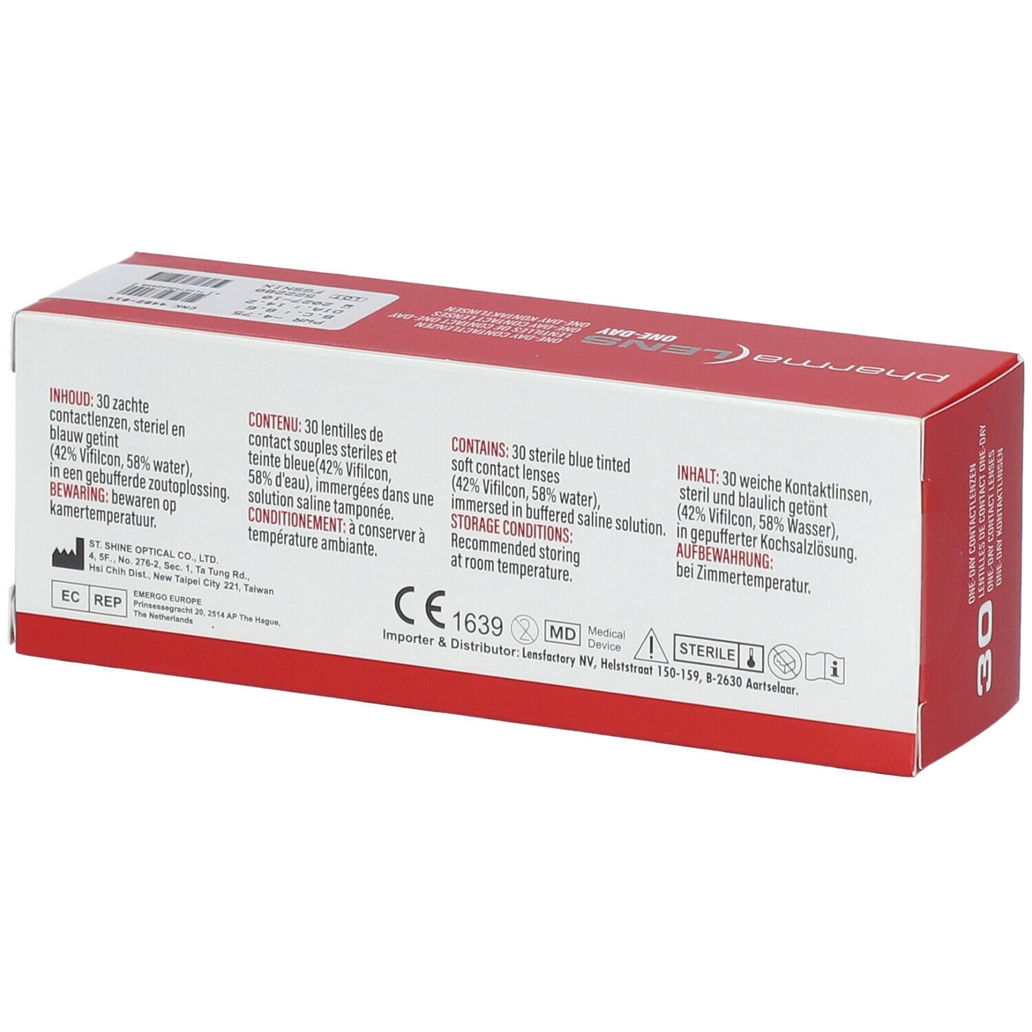 Pharmalens One-Day Lentilles -4,75