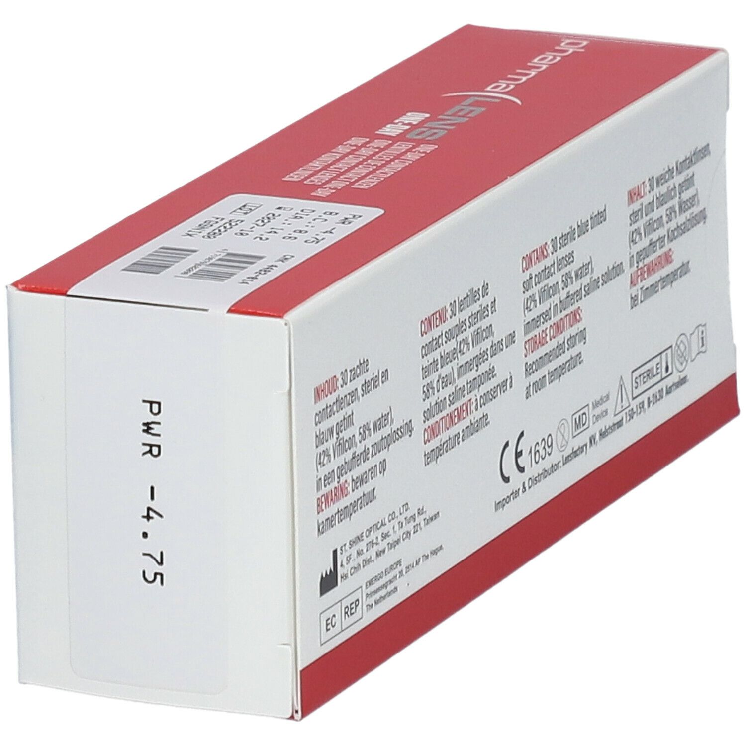 Pharmalens One-Day Lentilles -4,75