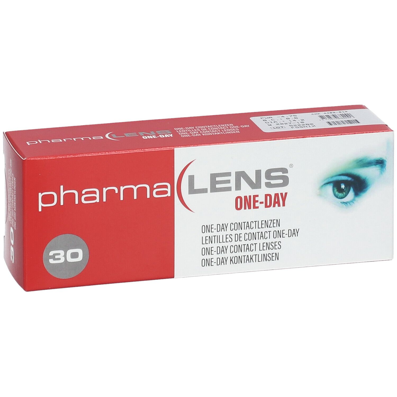 Pharmalens One-Day Lentilles -4,75