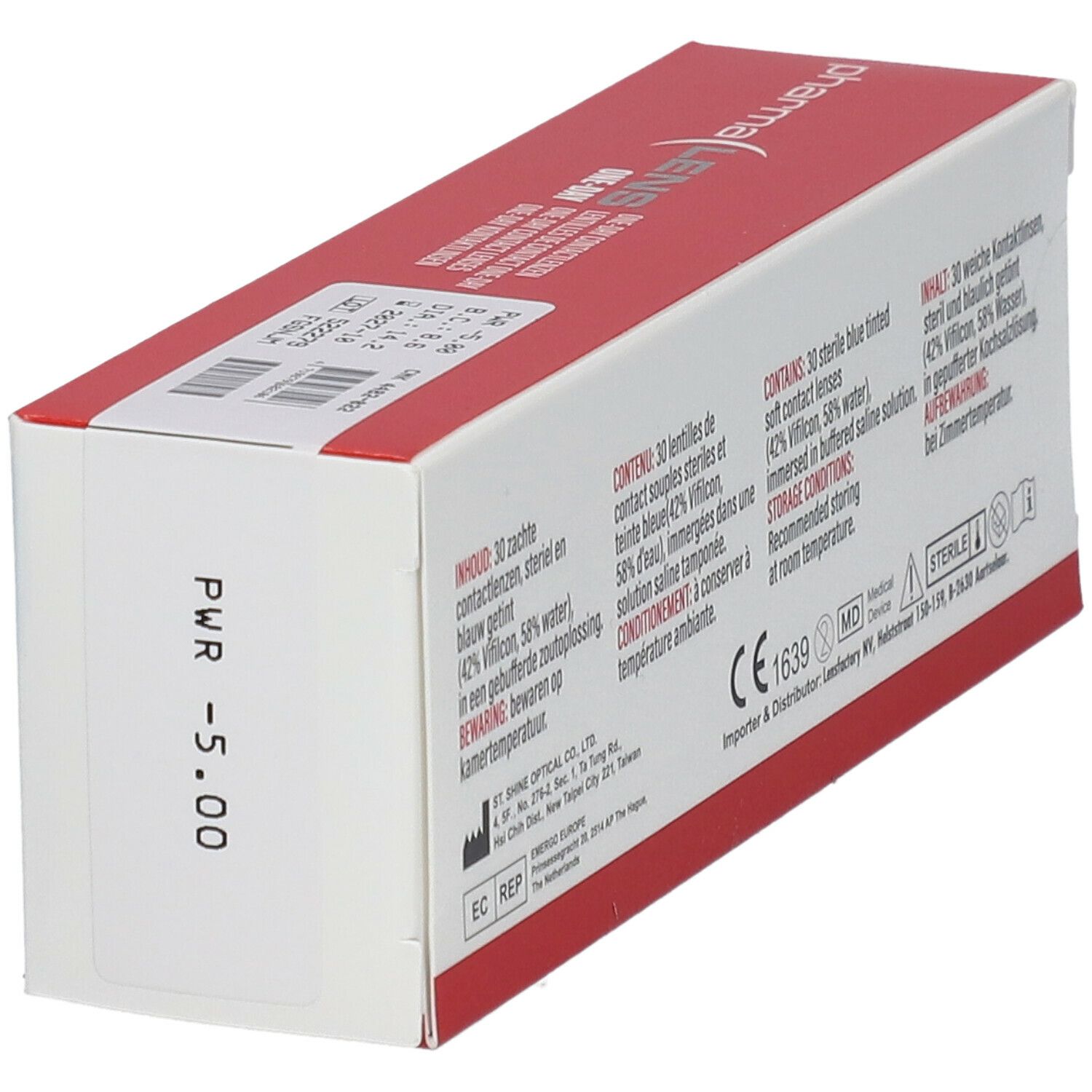 Pharmalens One-Day Lentilles -5,00