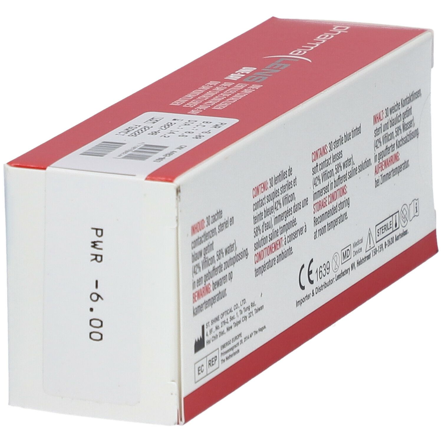 Pharmalens One-Day Lentilles -6,00