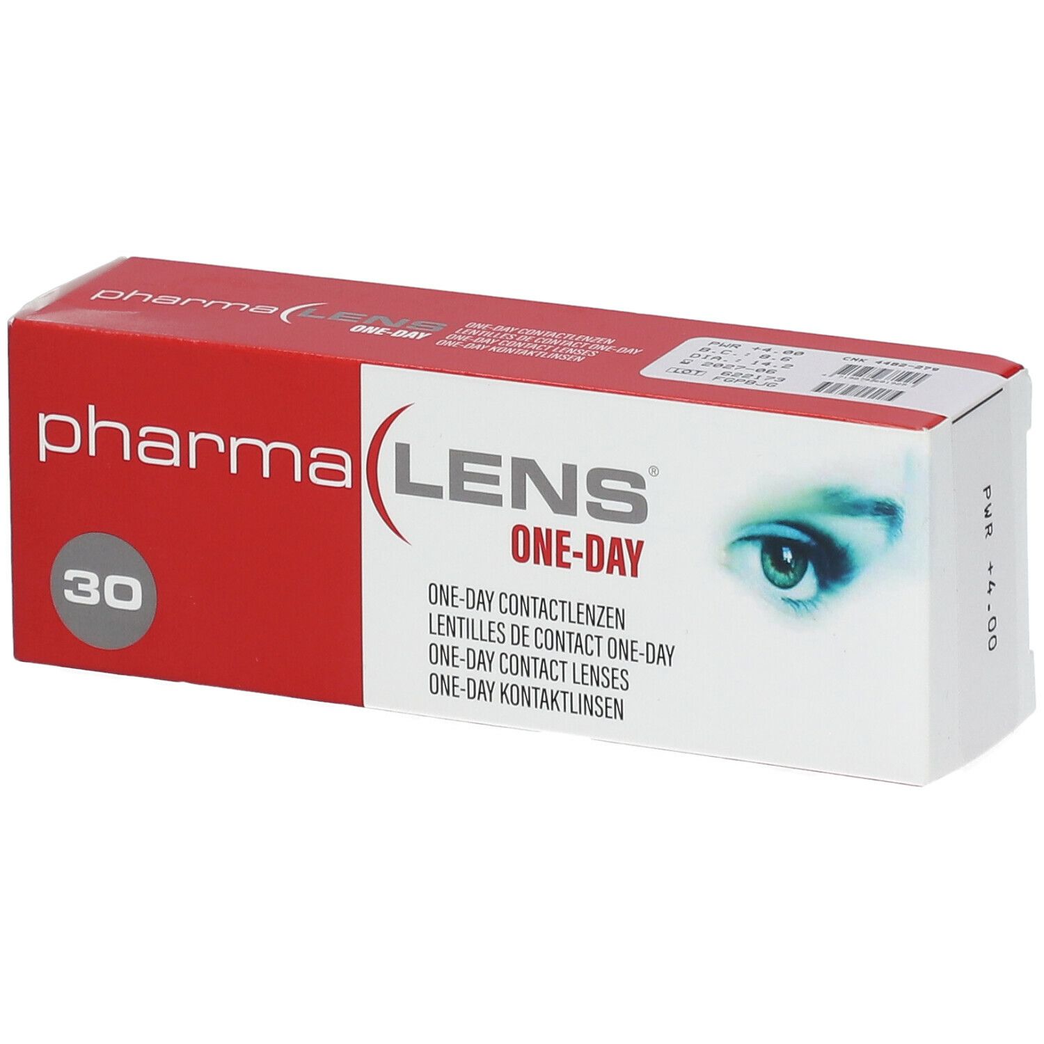 Pharmalens One-Day Lentilles +4,00