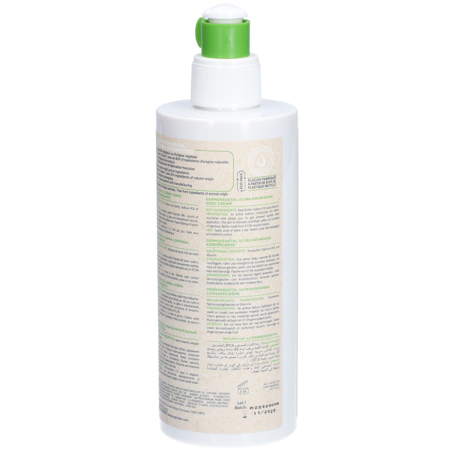 TOPICREM DermoVegetal Crème ultra-nourrissante pour le corps