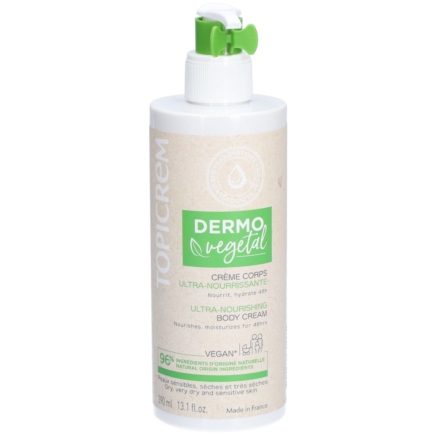 TOPICREM DermoVegetal Crème ultra-nourrissante pour le corps