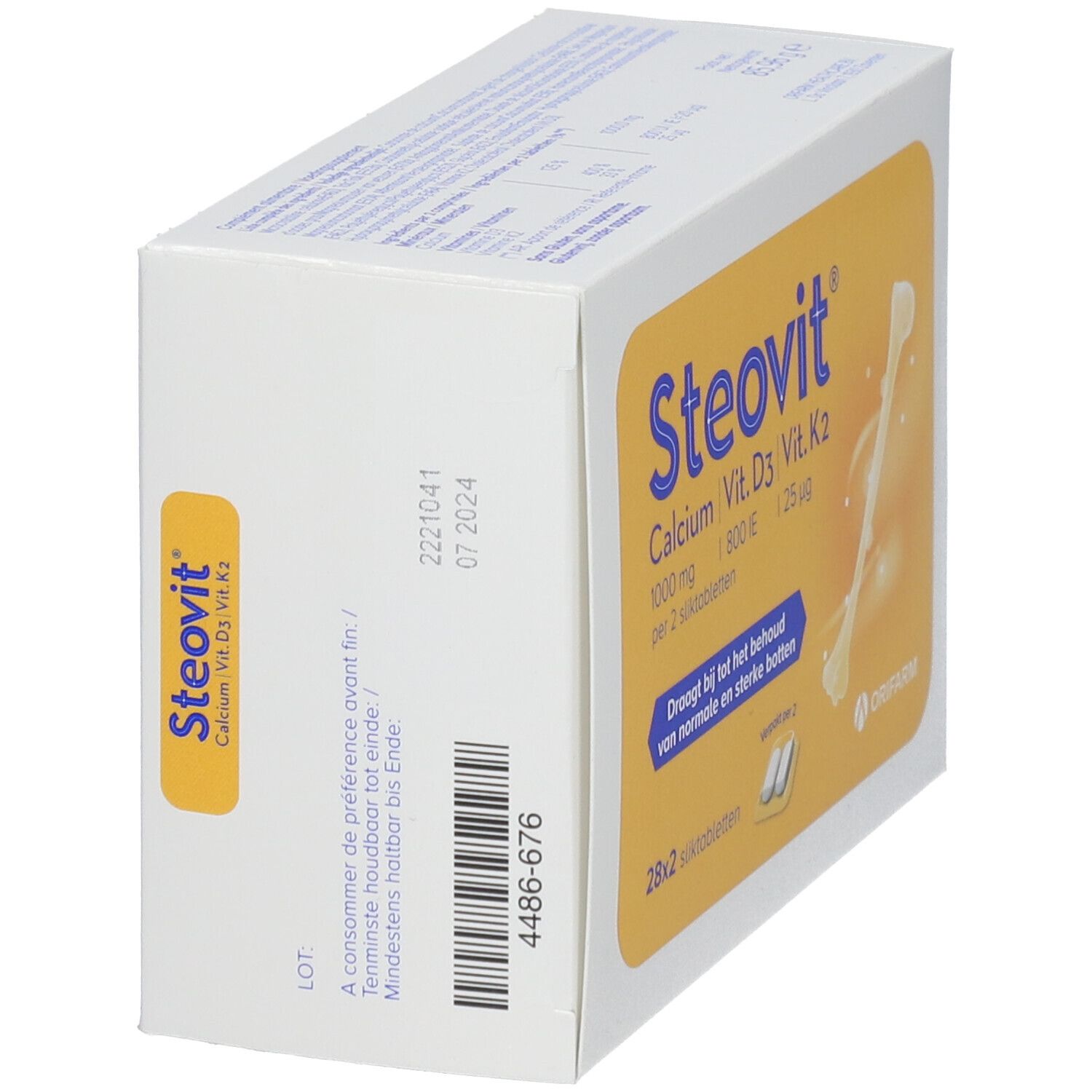 Steovit® Calcium - Vitamine D3 - Vitamine K2 28 x 2 comprimés