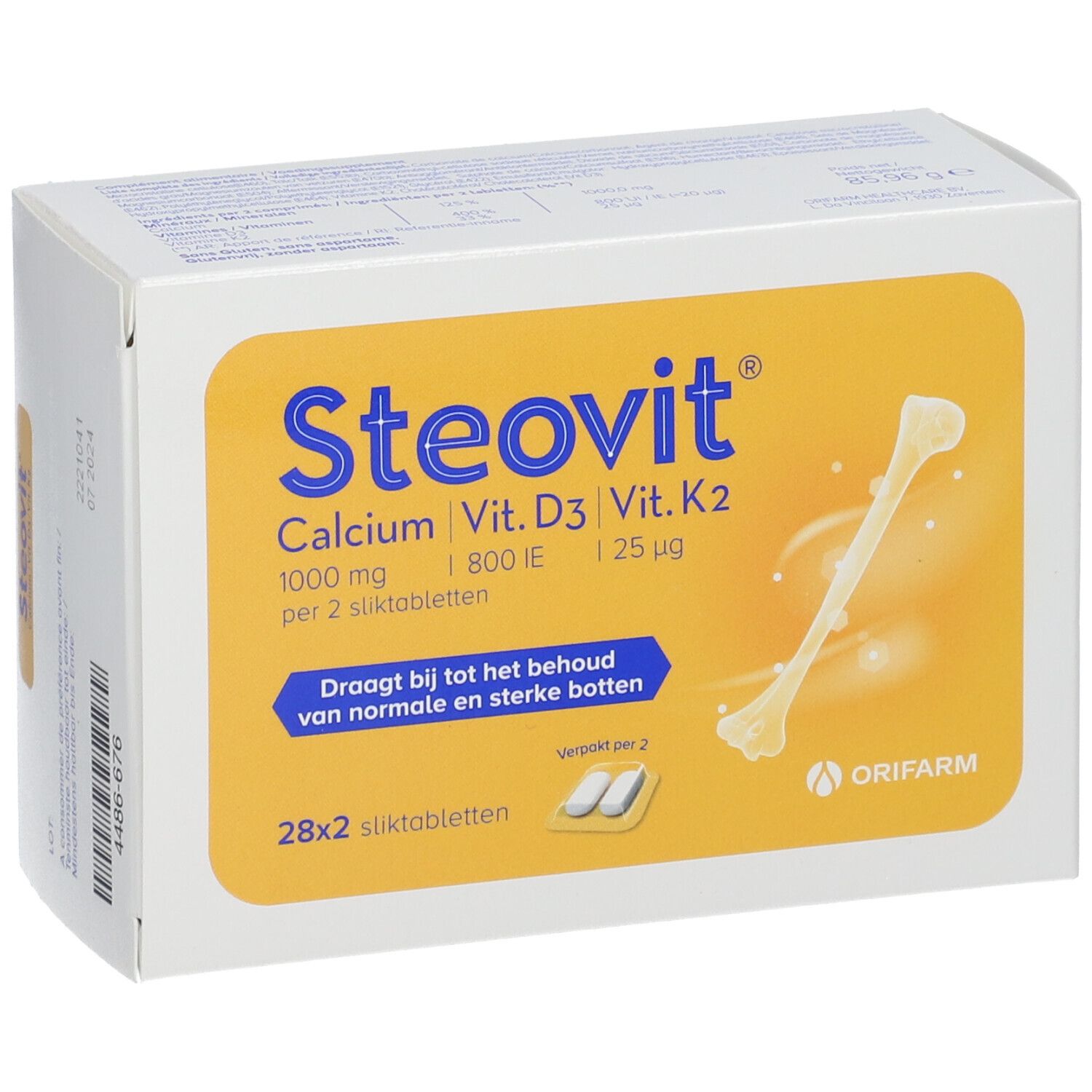 Steovit® Calcium - Vitamine D3 - Vitamine K2