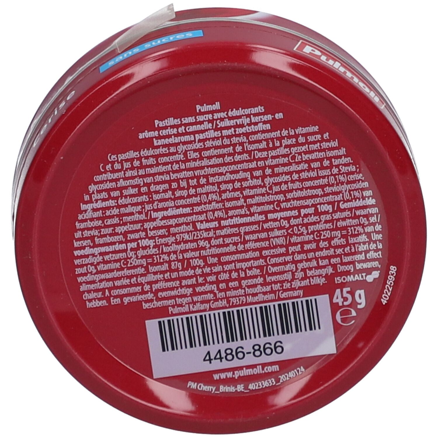Pulmoll® Bonbons Cerise + Vitamine C