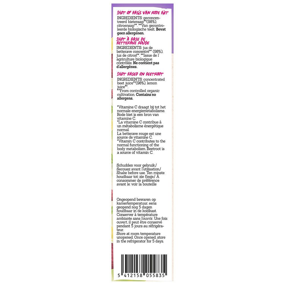 Damhert Energy Shot Betterave Rouge DUO