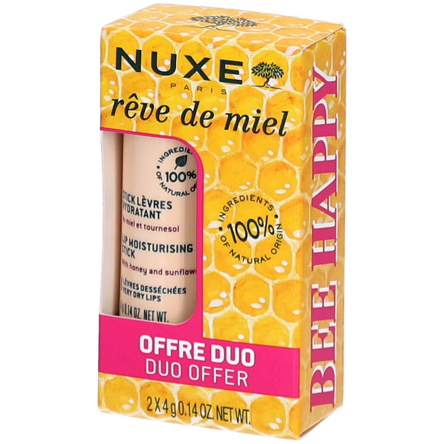 Nuxe Rêve de Miel Stick Lèvres Hydratant DUO