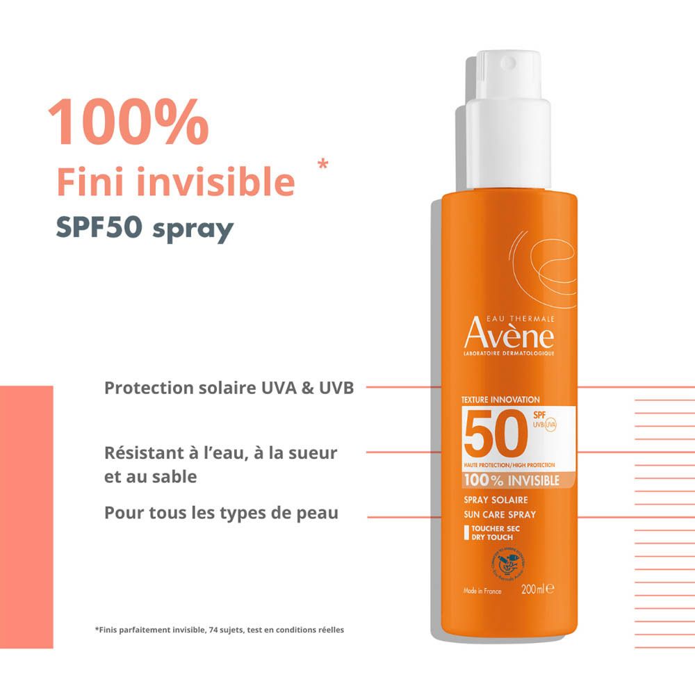 Avène Spray Solaire 100 % Invisible SPF50