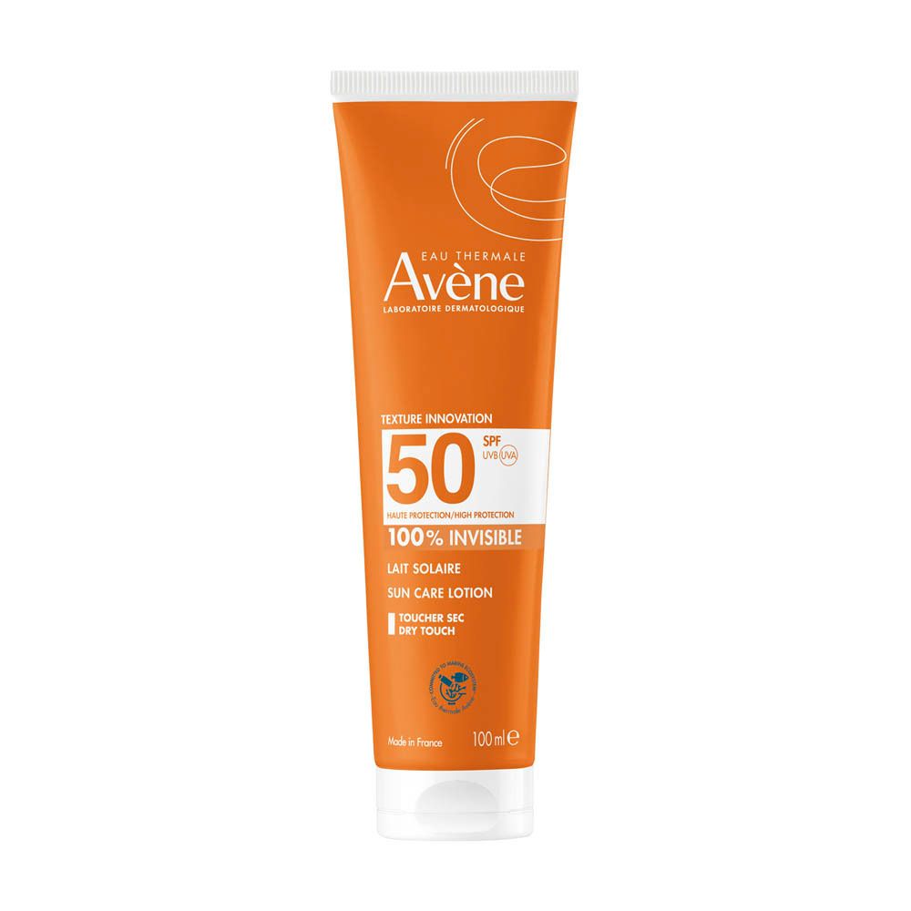 Avène Zon 100% invisible zonnemelk SPF50 | Zeer droge zonnebescherming | Gevoelige huid