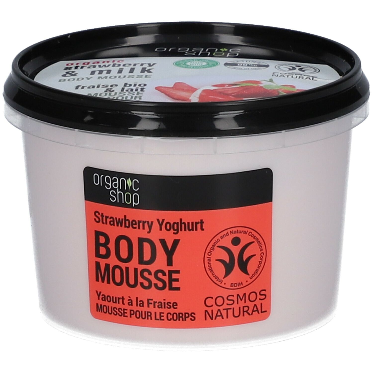 Organic Shop Body Mousse Strawberry & Milk