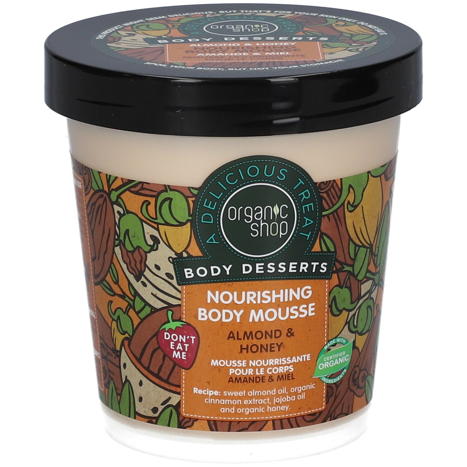 Organic Shop Nourishing Body Mousse Body Desserts Almond & Honey