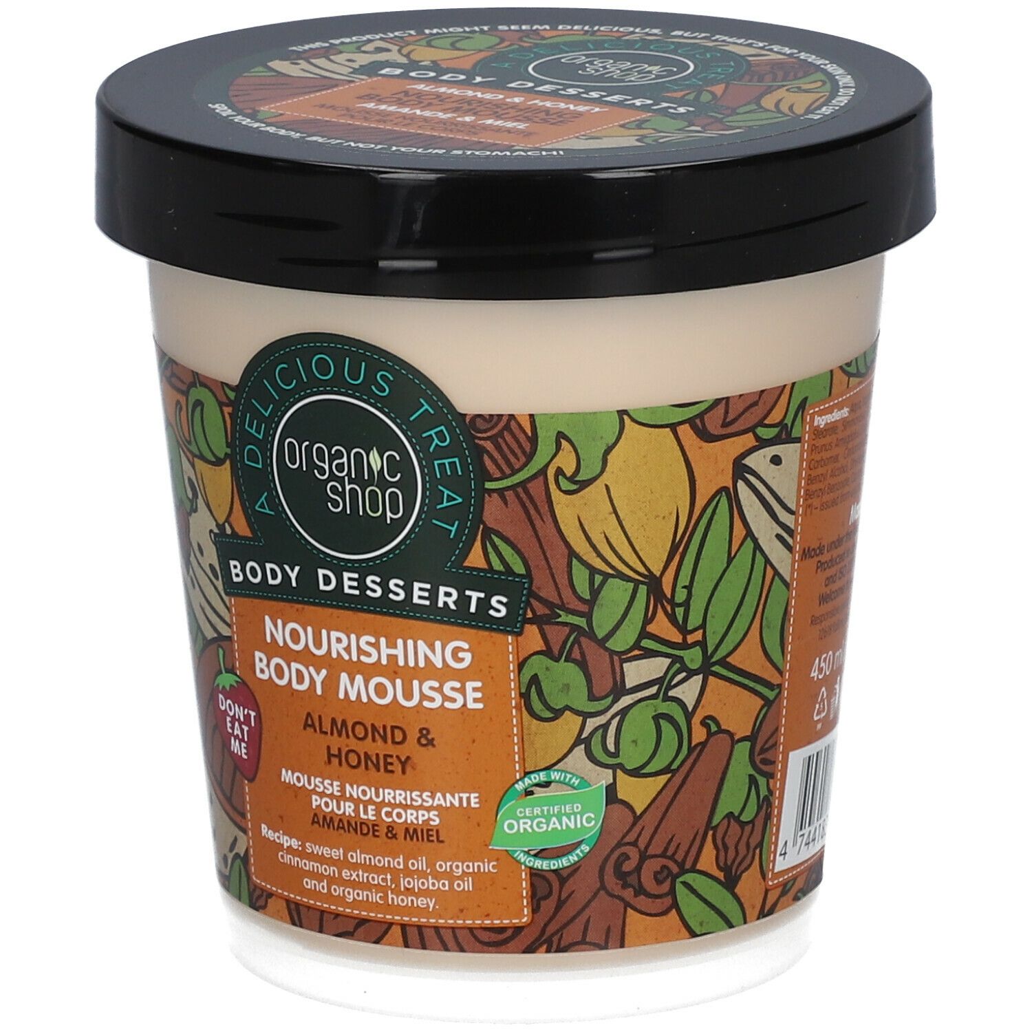 Organic Shop Nourishing Body Mousse Body Desserts Almond & Honey