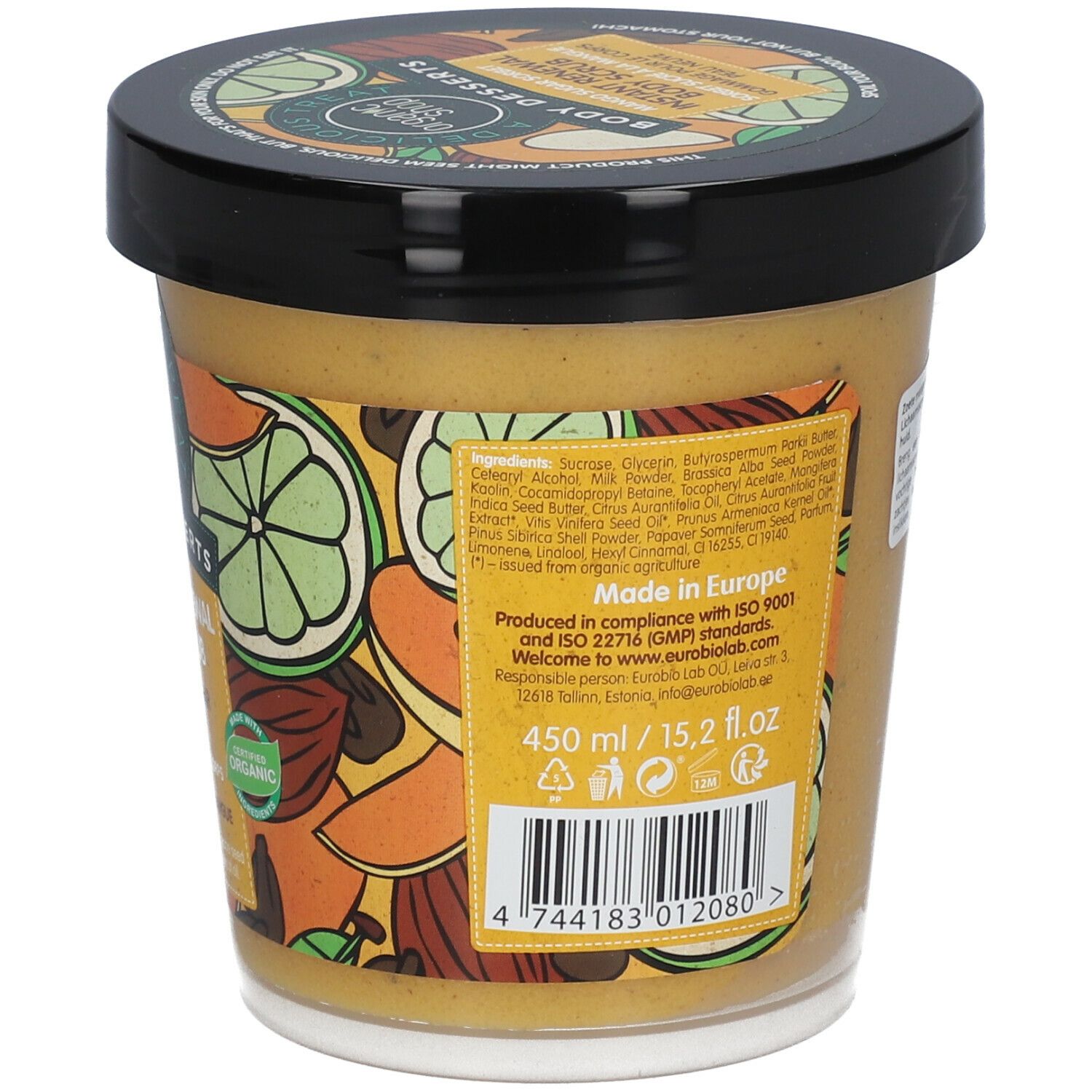 Organic Shop Instant Renewal Body Scrub Body Desserts Mango Sugar Sorbet