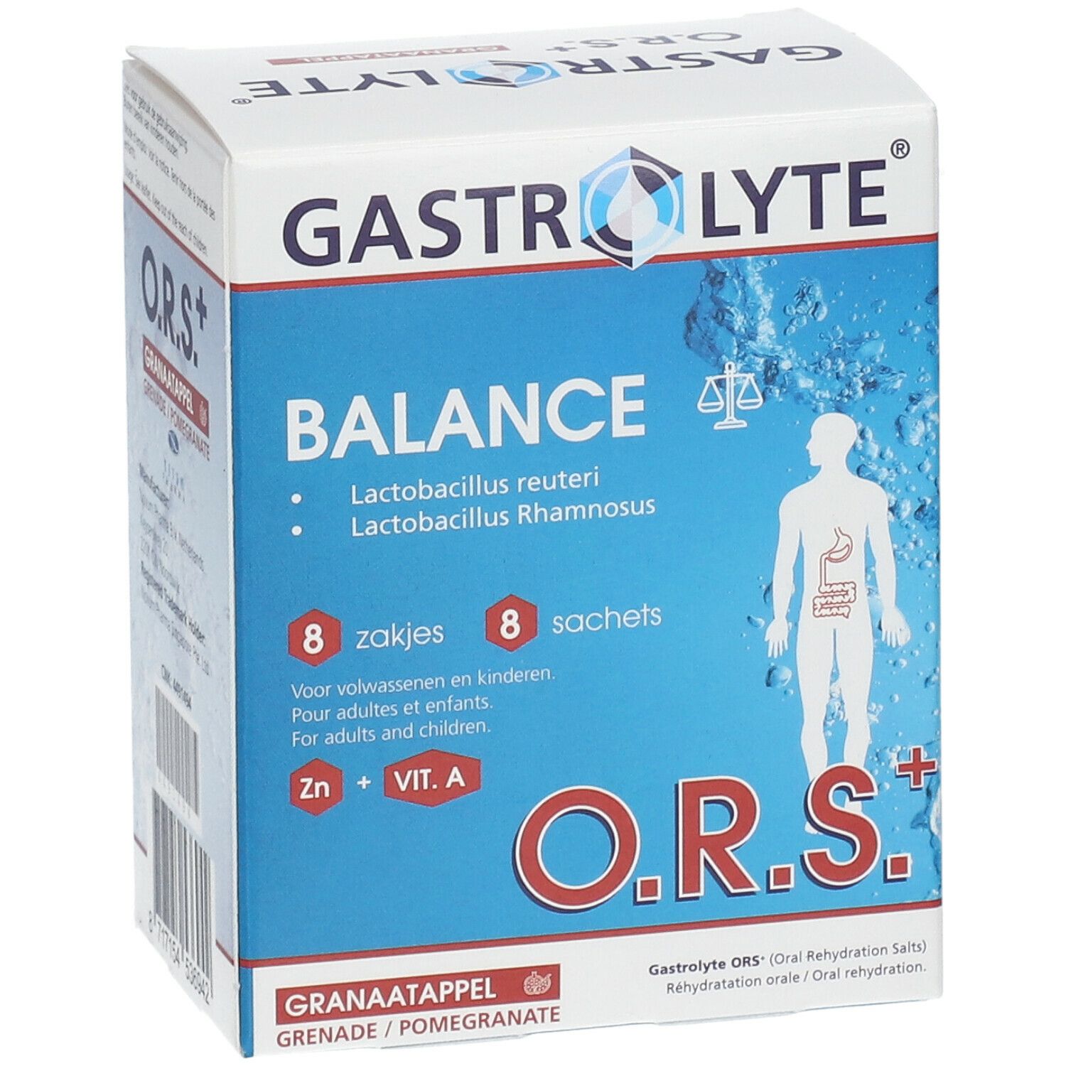 Gastrolyte® O.R.S.+ Balance Grenade 8 sachets