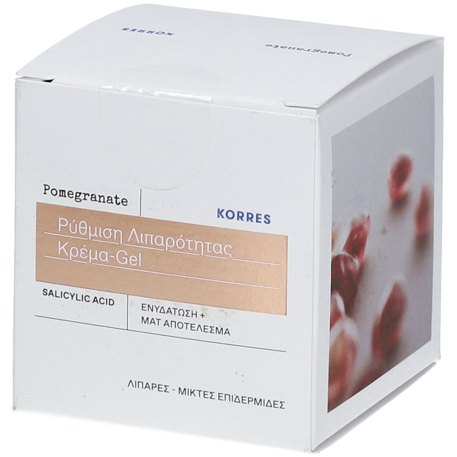Korres Grenade Gel-Hydratant Floutteur de Pores