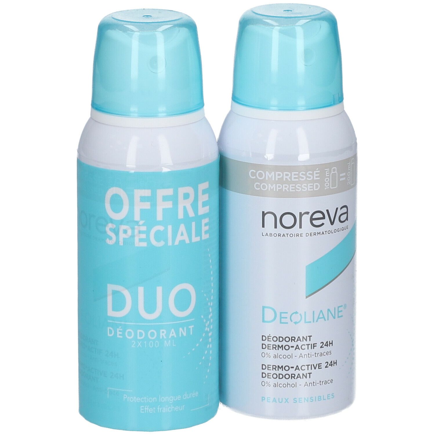 Noreva Deoliane® Déodorant Dermo-Actif 24h Spray DUO