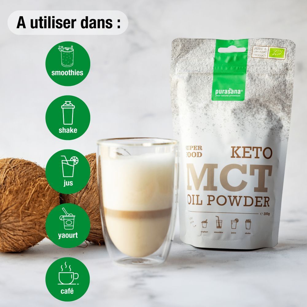 Purasana® Keto Poudre d'Huile MCT Bio